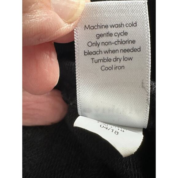 Athleta Women Open Front Cardigan Sweater Size S Black Soft Modal Boho Thumb - Picture 14 of 16